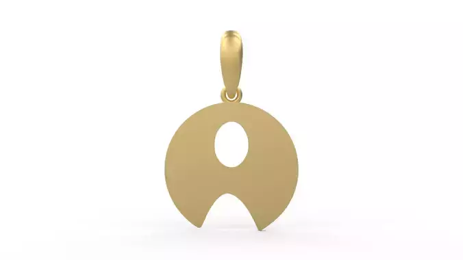 Initial Letters Pendant Boolat A