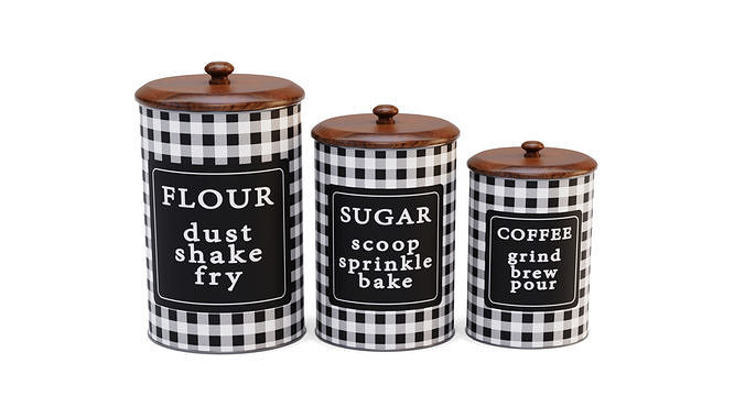 Kitchen Canister Set 15 - Storage 3D model 2