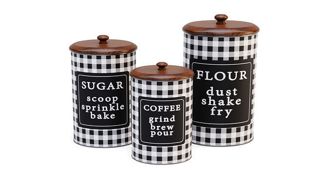 Kitchen Canister Set 15 - Storage 3D model 5