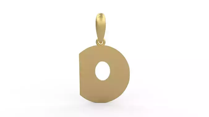 Initial Letters Pendant Boolat D 3D print model