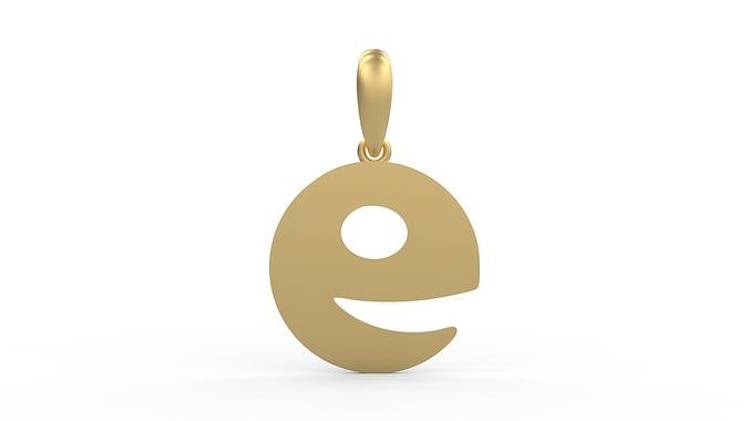 Initial Letters Pendant Boolat E 3D print model