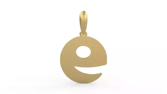 Initial Letters Pendant Boolat E