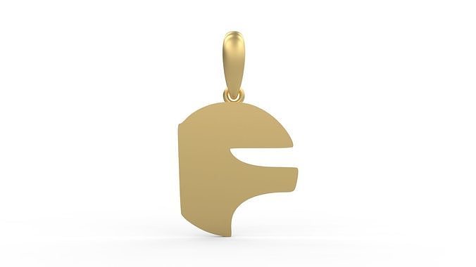 Initial Letters Pendant Boolat F 3D print model