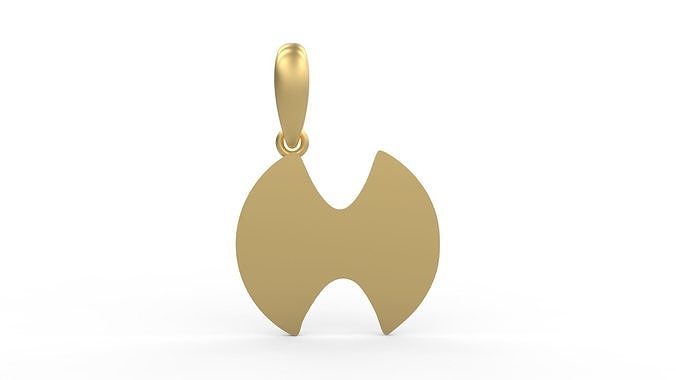 Initial Letters Pendant Boolat H 3D print model