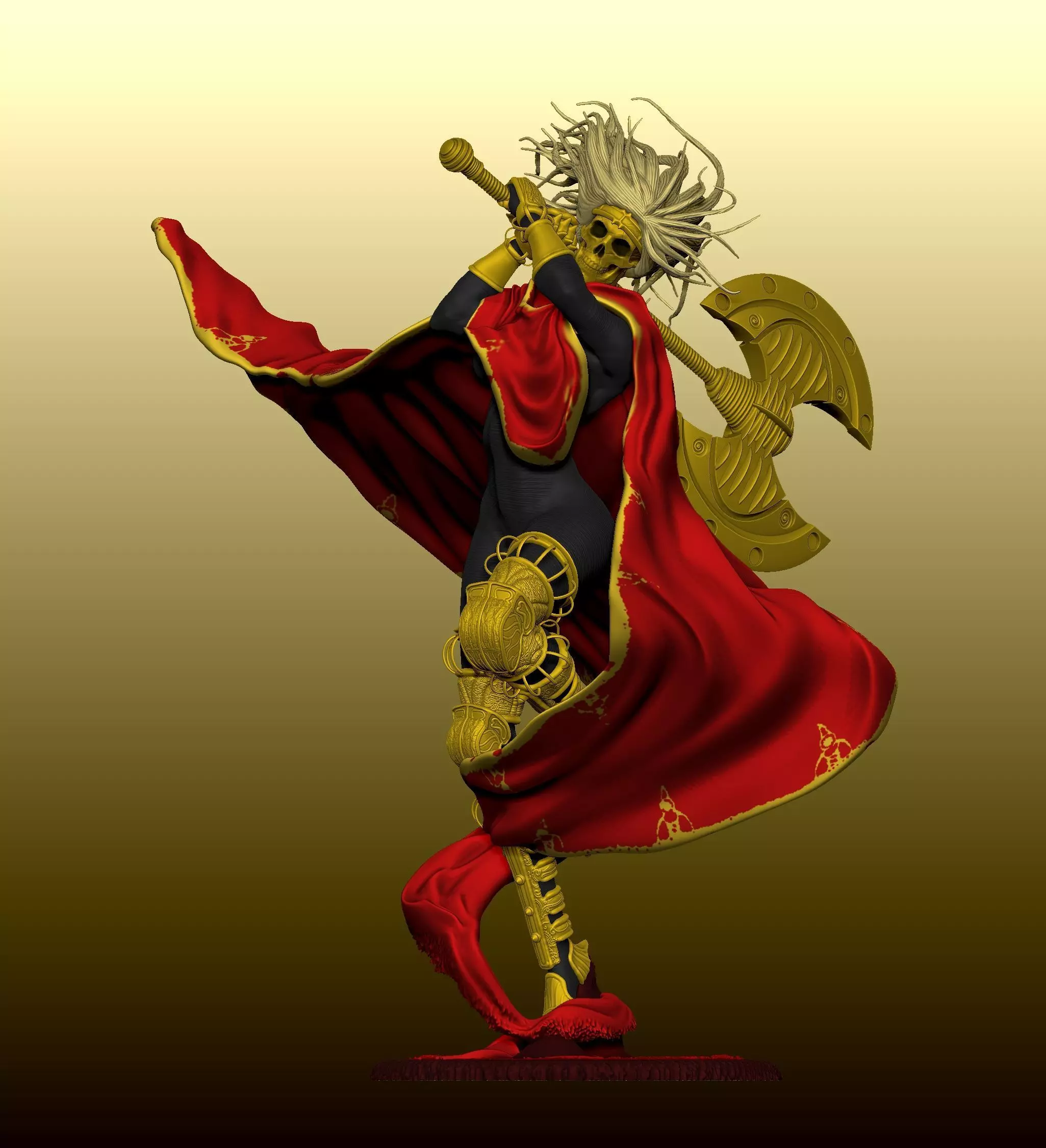 Amanecida of the Golden Blades from Blasphemous 3D print model