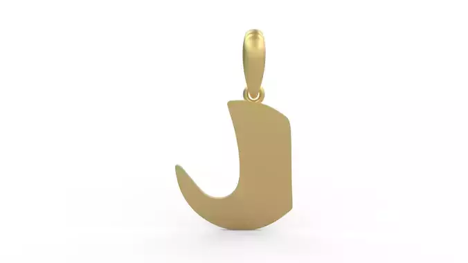 Initial Letters Pendant Boolat J 3D print model