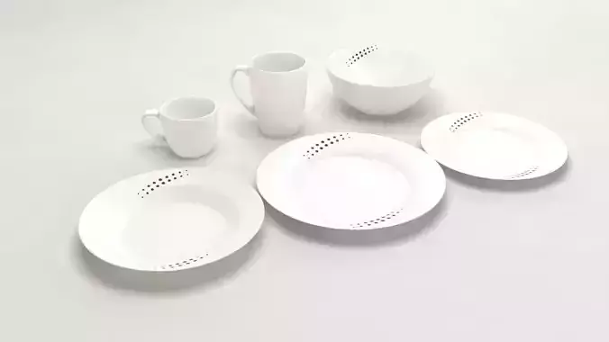 Design Round Dishes 3D model Design Round Dishes 3D model
