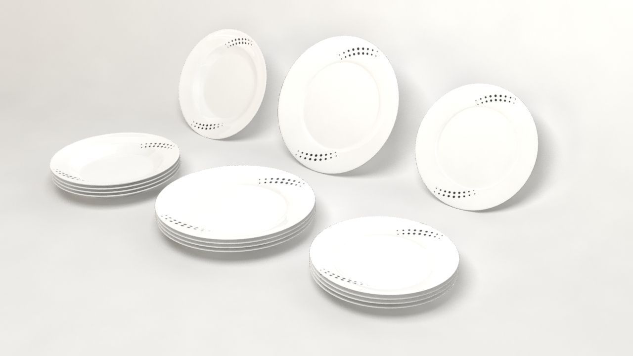 Design Round Dishes 3D model_2