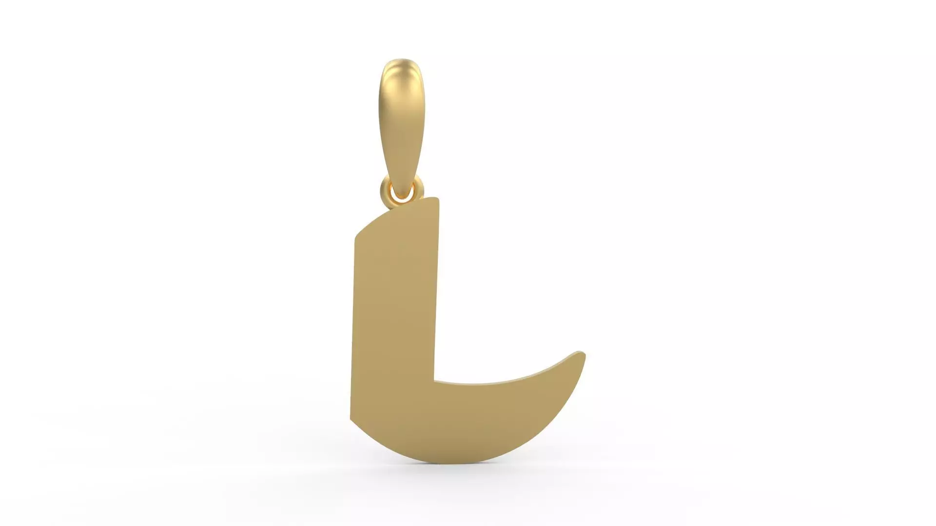 Initial Letters Pendant Boolat L 3D print model_0