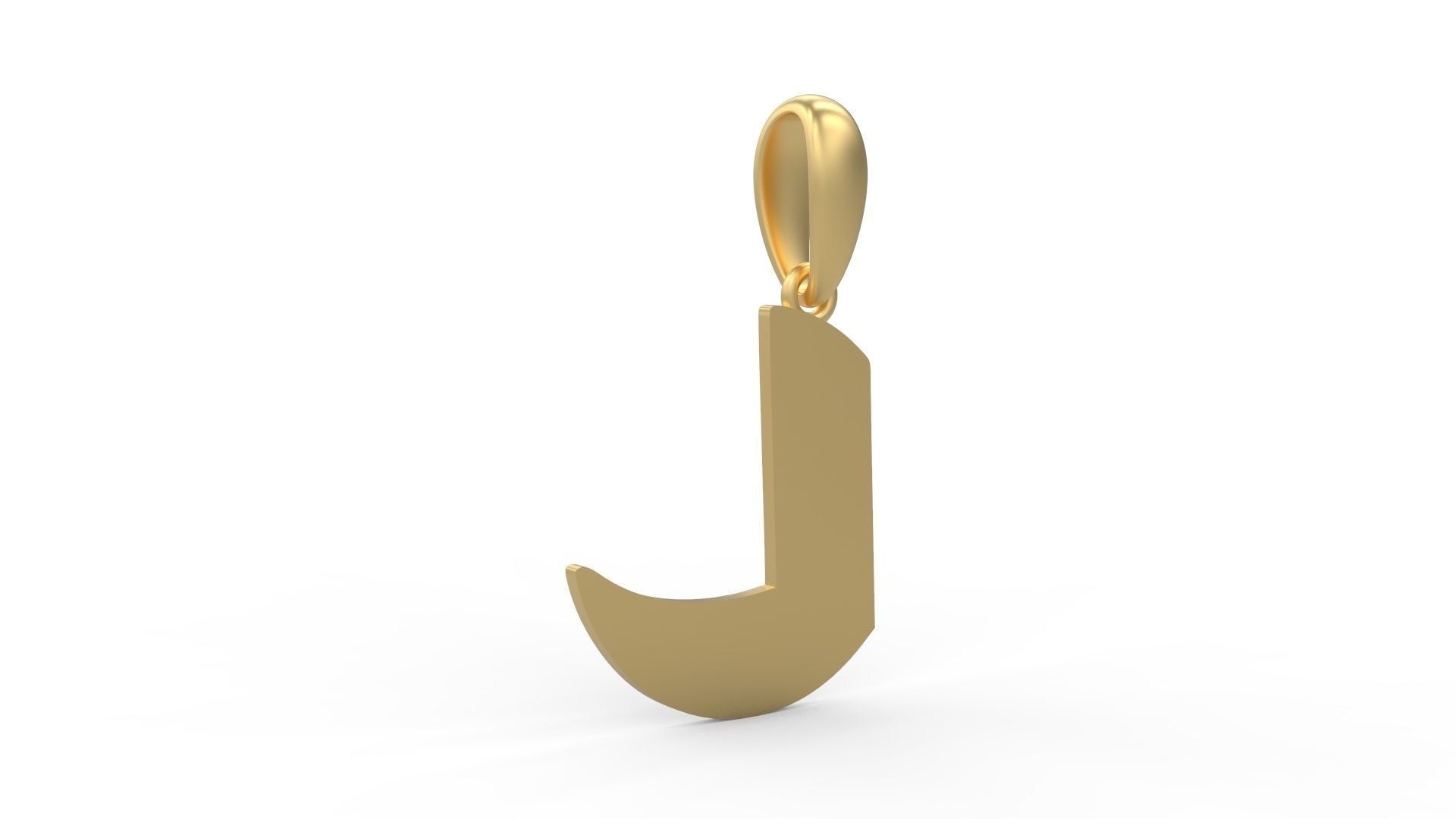 Initial Letters Pendant Boolat L 3D print model_3