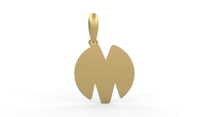 Initial Letters Pendant Boolat M 3D print model