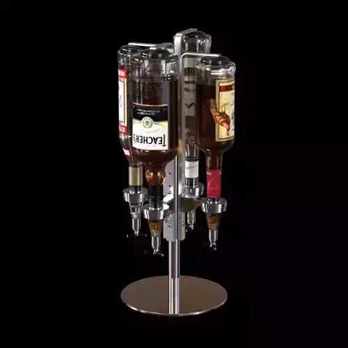 Liqure Bottles On Stand