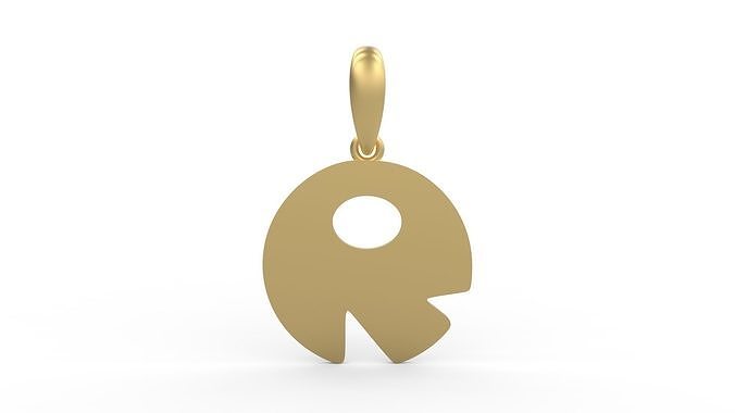 Initial Letters Pendant Boolat R 3D print model