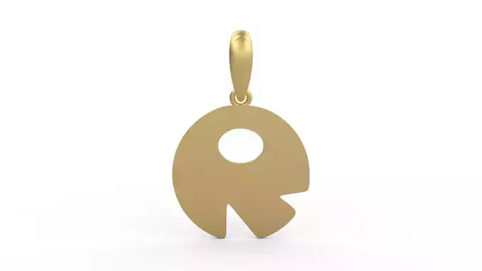 Initial Letters Pendant Boolat R 3D print model