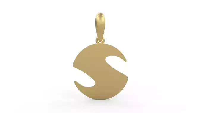 Initial Letters Pendant Boolat S 3D print model
