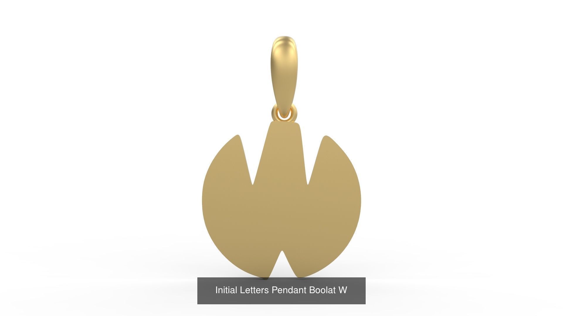 Initial Letters Pendant Alphabets Boolat 3D Model Collection_25