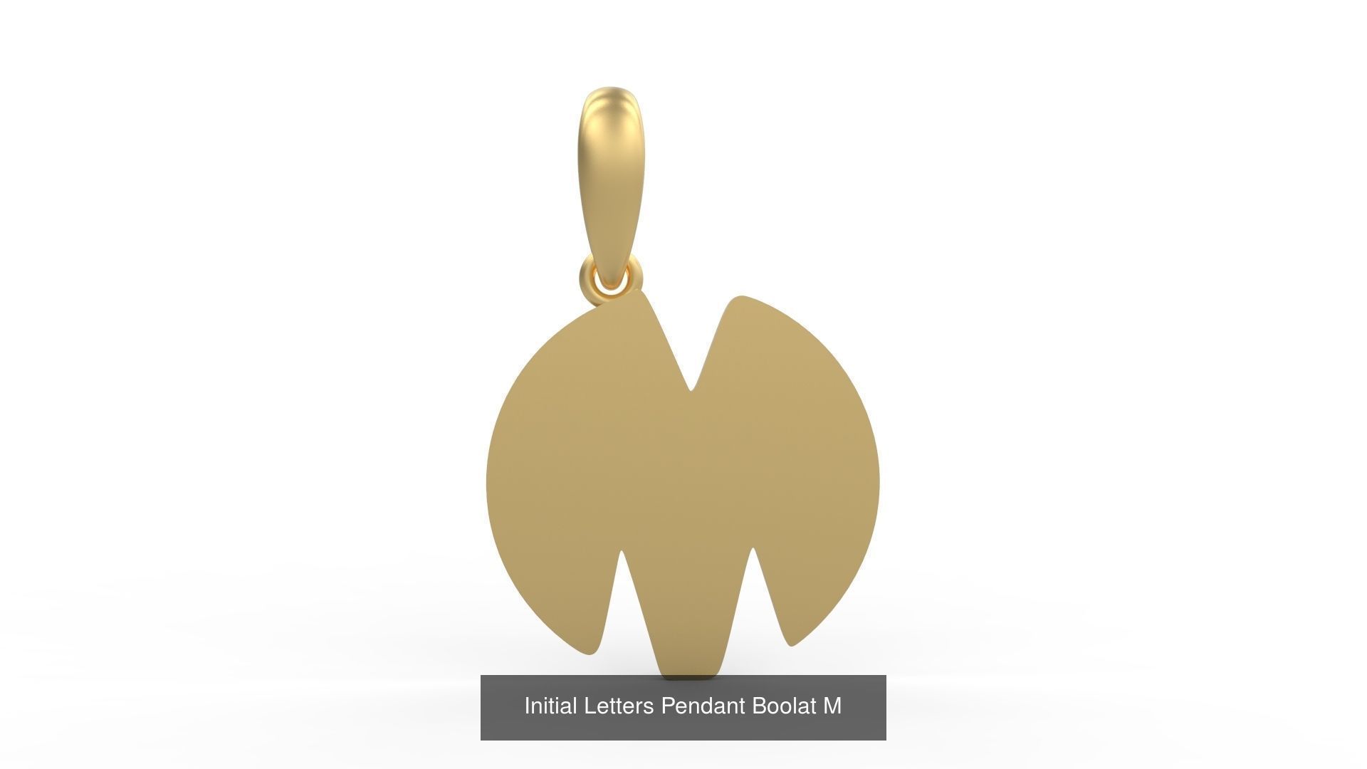 Initial Letters Pendant Alphabets Boolat 3D Model Collection_15