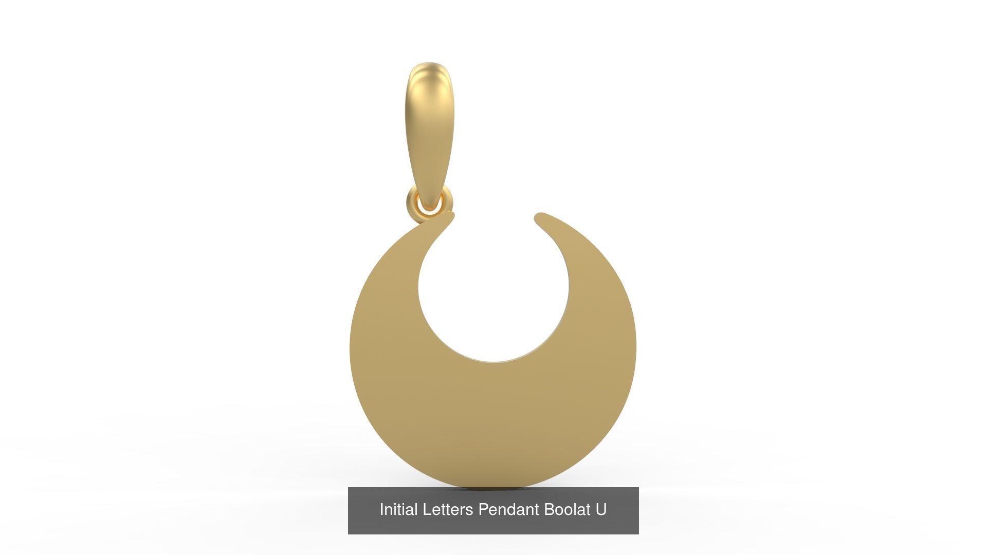 Initial Letters Pendant Alphabets Boolat 3D Model Collection_23