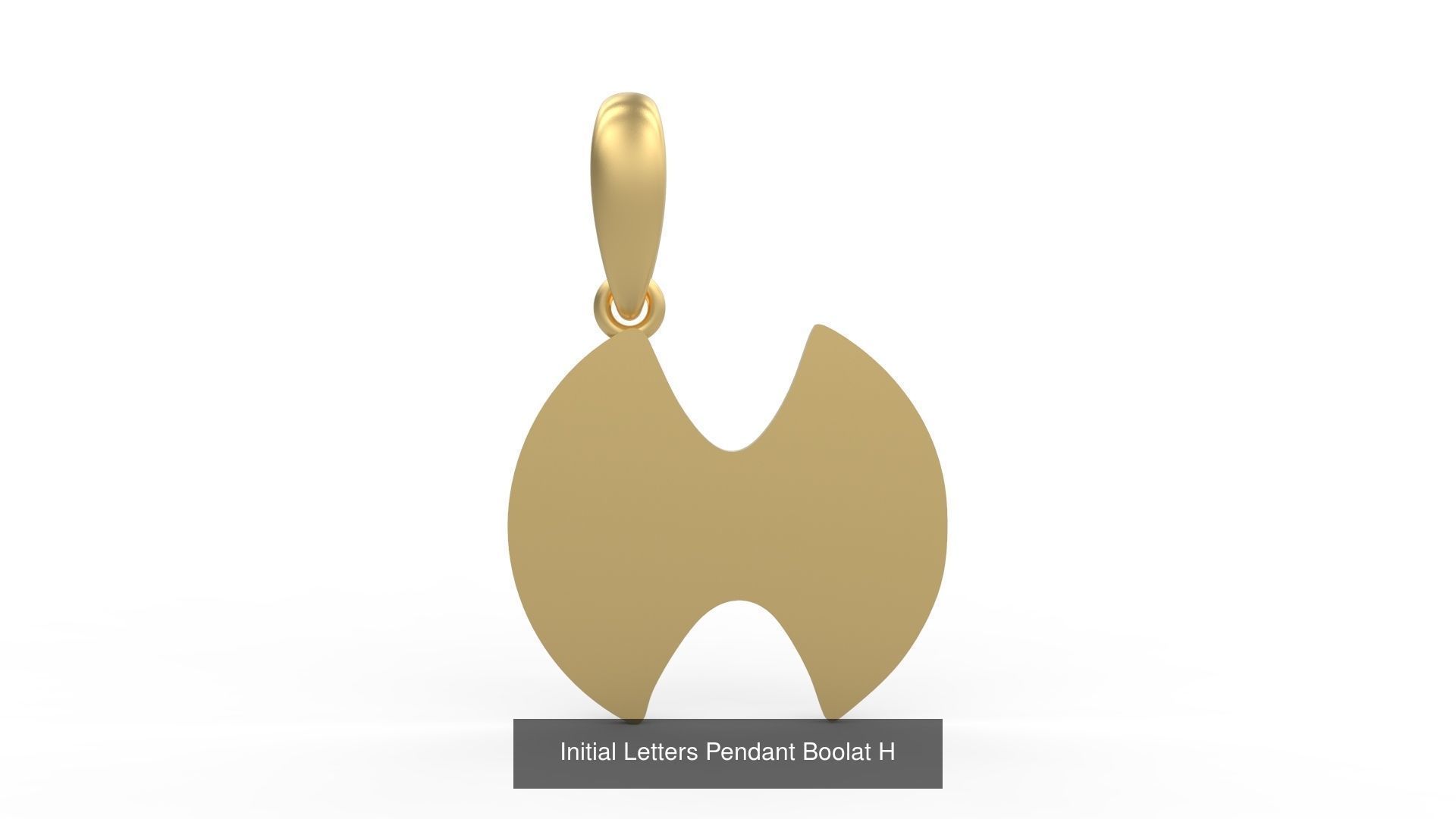 Initial Letters Pendant Alphabets Boolat 3D Model Collection_10