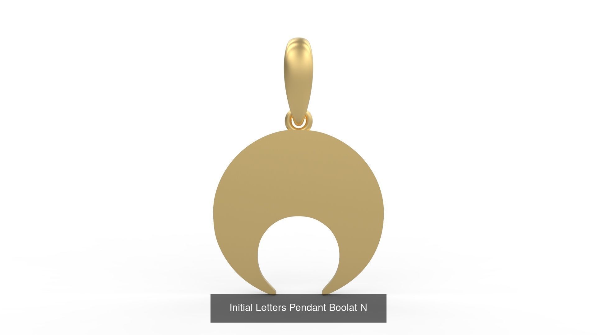 Initial Letters Pendant Alphabets Boolat 3D Model Collection_16