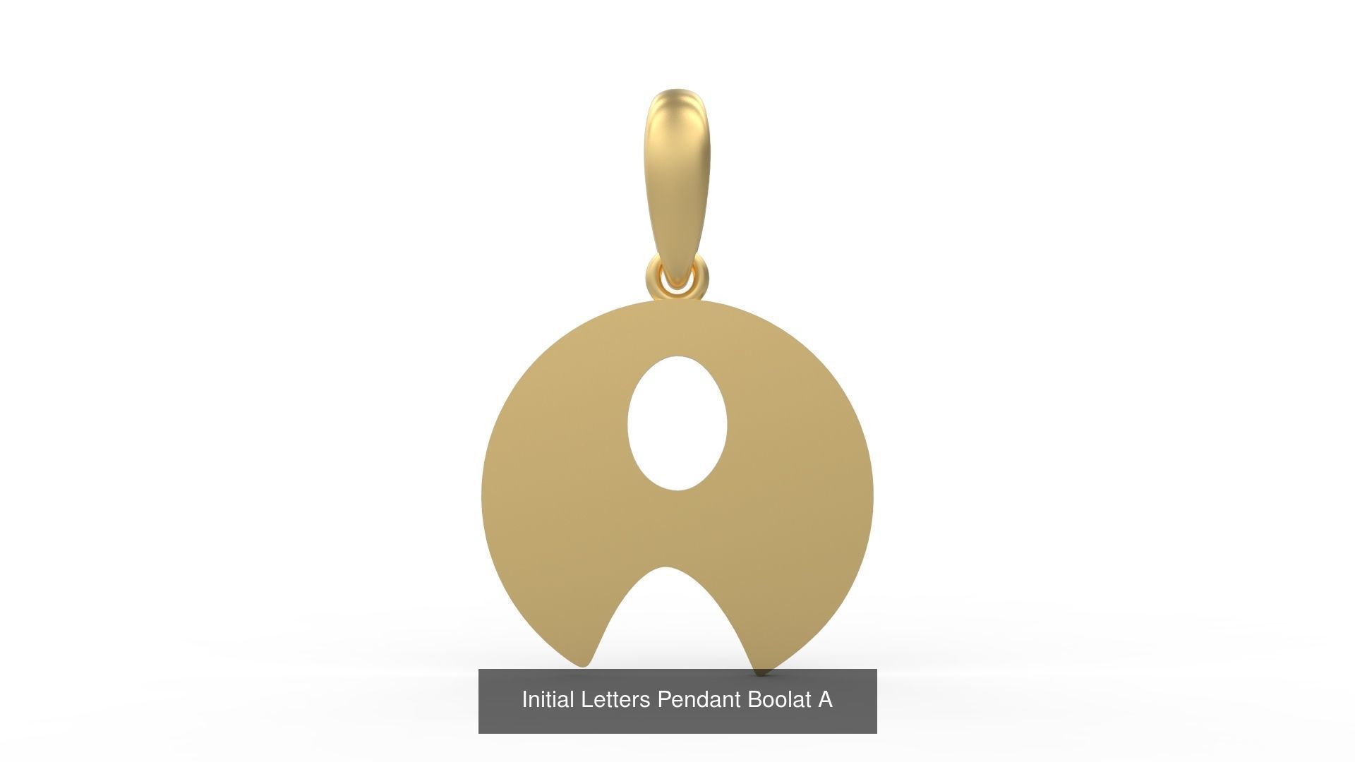 Initial Letters Pendant Alphabets Boolat 3D Model Collection_3