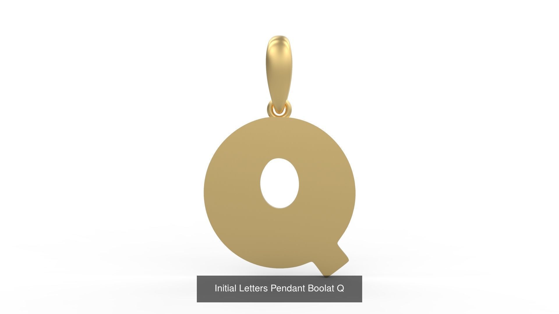 Initial Letters Pendant Alphabets Boolat 3D Model Collection_19