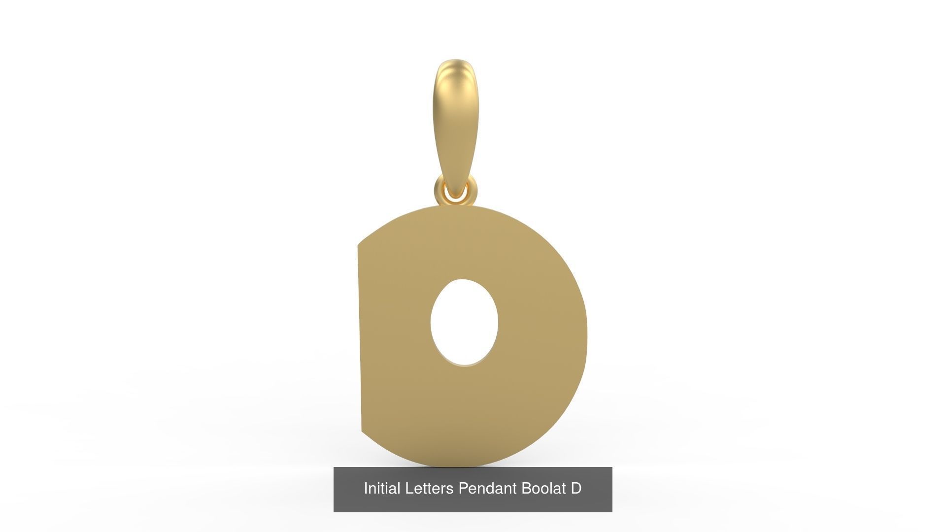Initial Letters Pendant Alphabets Boolat 3D Model Collection_6