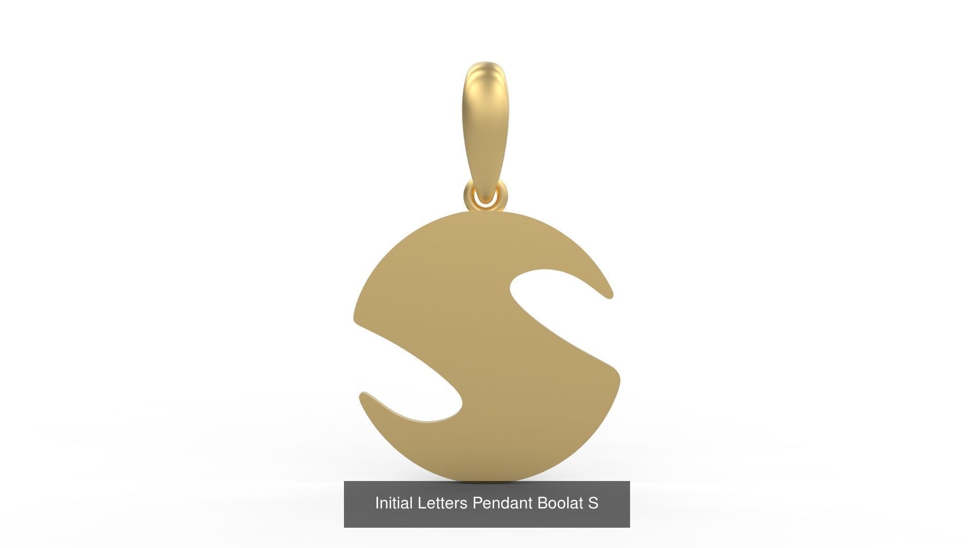 Initial Letters Pendant Alphabets Boolat 3D Model Collection_21