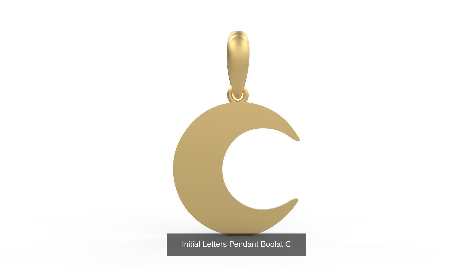 Initial Letters Pendant Alphabets Boolat 3D Model Collection_5