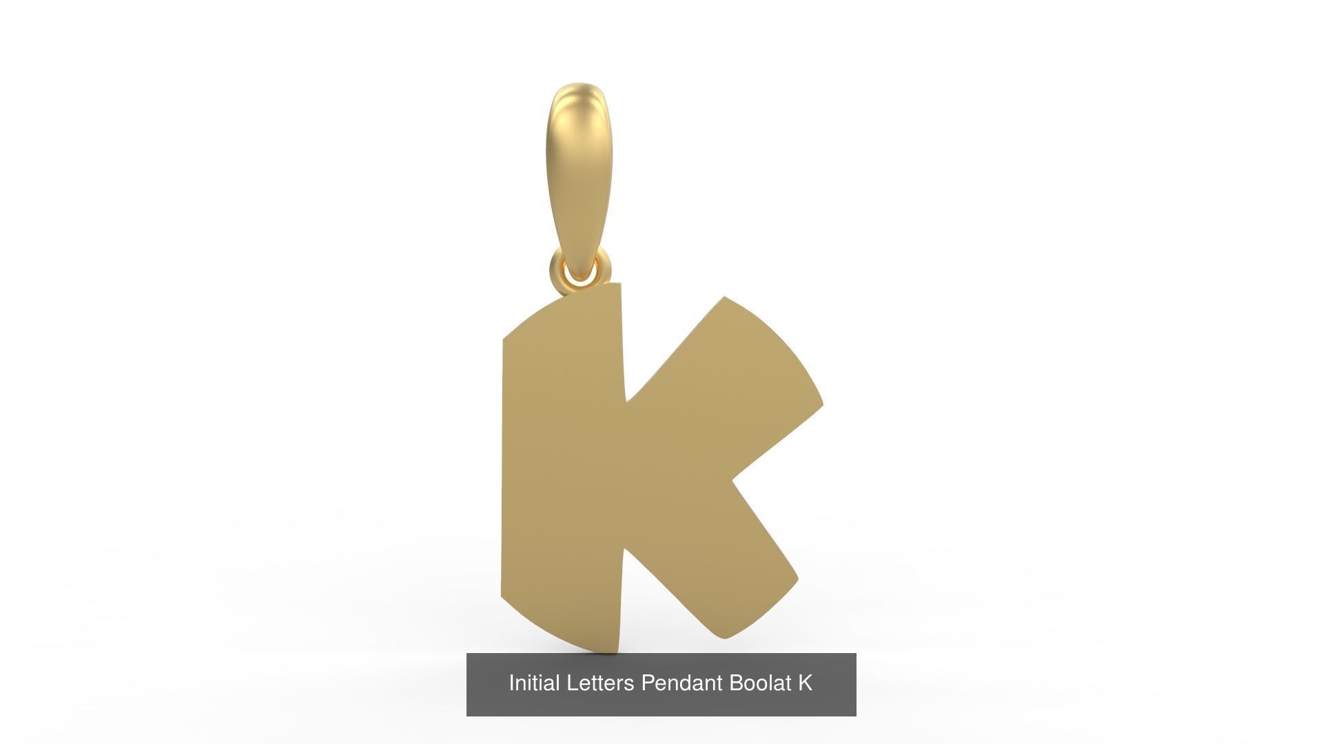 Initial Letters Pendant Alphabets Boolat 3D Model Collection_13