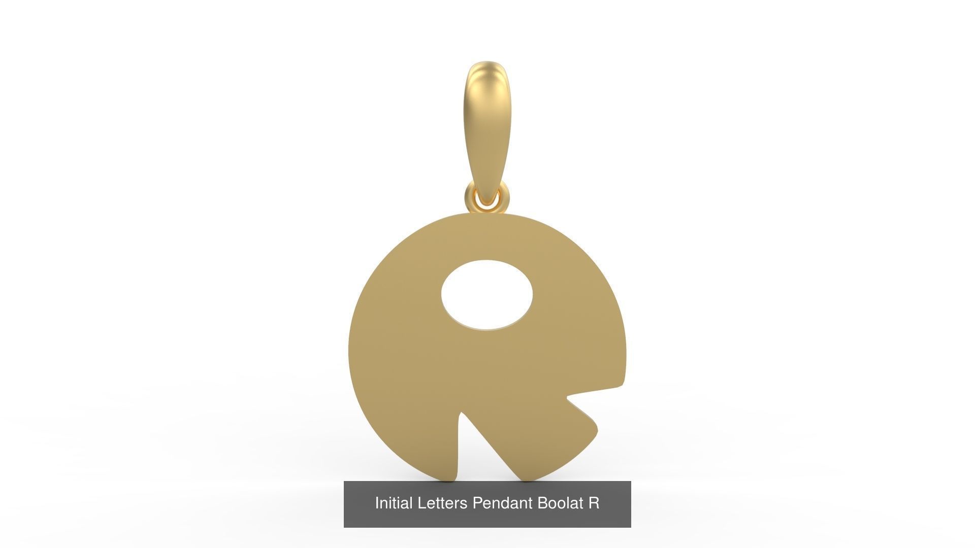 Initial Letters Pendant Alphabets Boolat 3D Model Collection_20