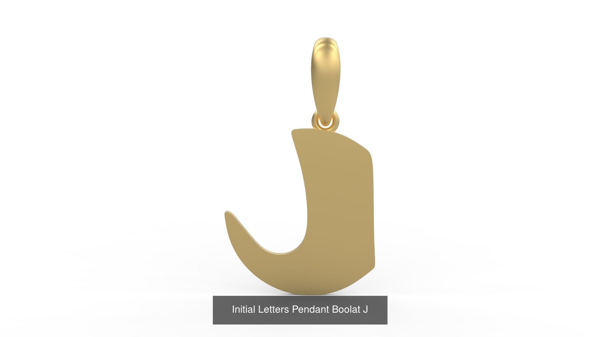 Initial Letters Pendant Alphabets Boolat 3D Model Collection_12