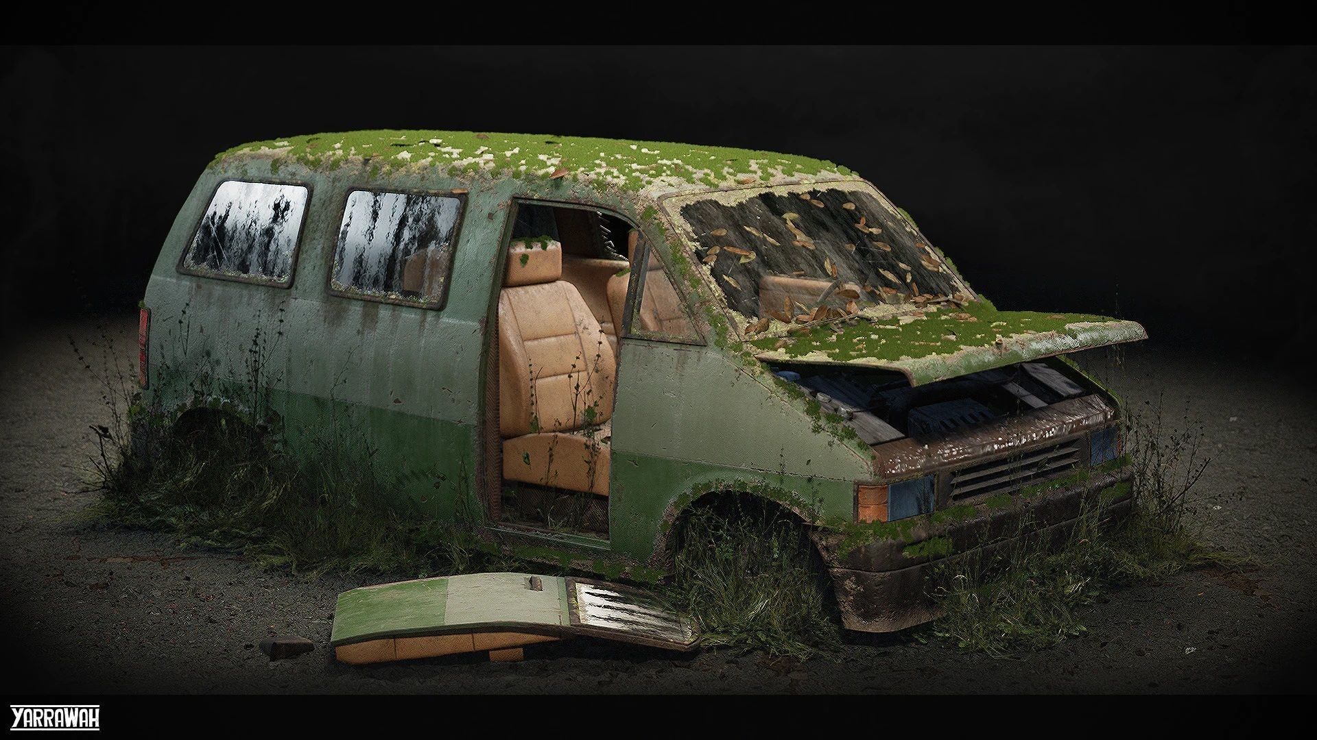 Procedural Vehicles - Sedan-Van Two Pack Low-poly 3D model_20