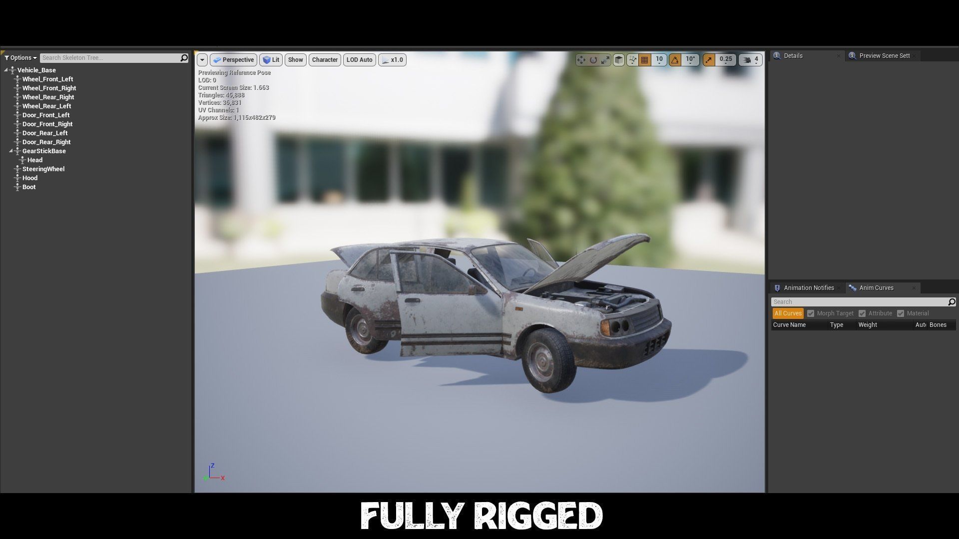 Procedural Vehicles - Sedan-Van Two Pack Low-poly 3D model_9