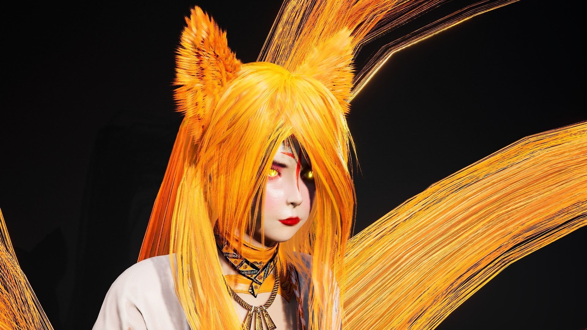 Kitsune Game Ready Low Poly Low-poly 3D model_18