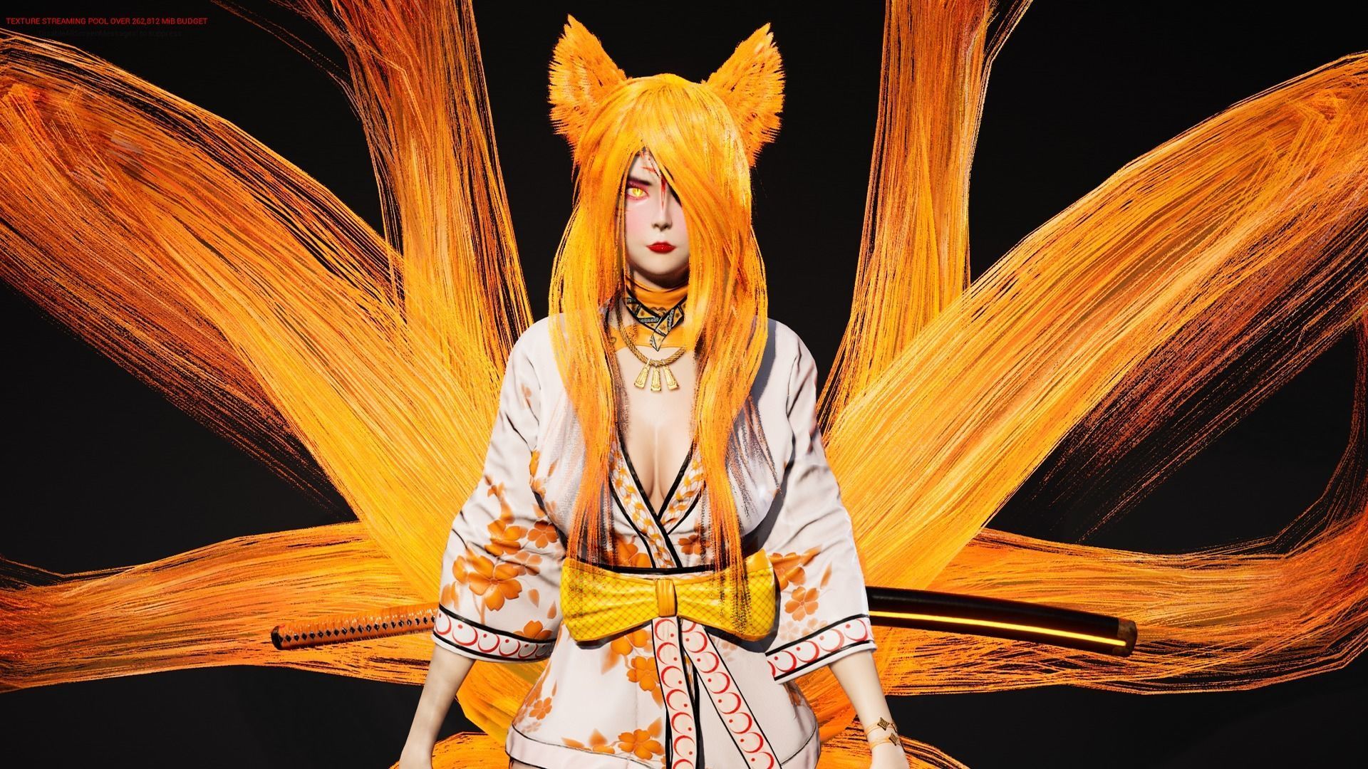 Kitsune Game Ready Low Poly Low-poly 3D model_17