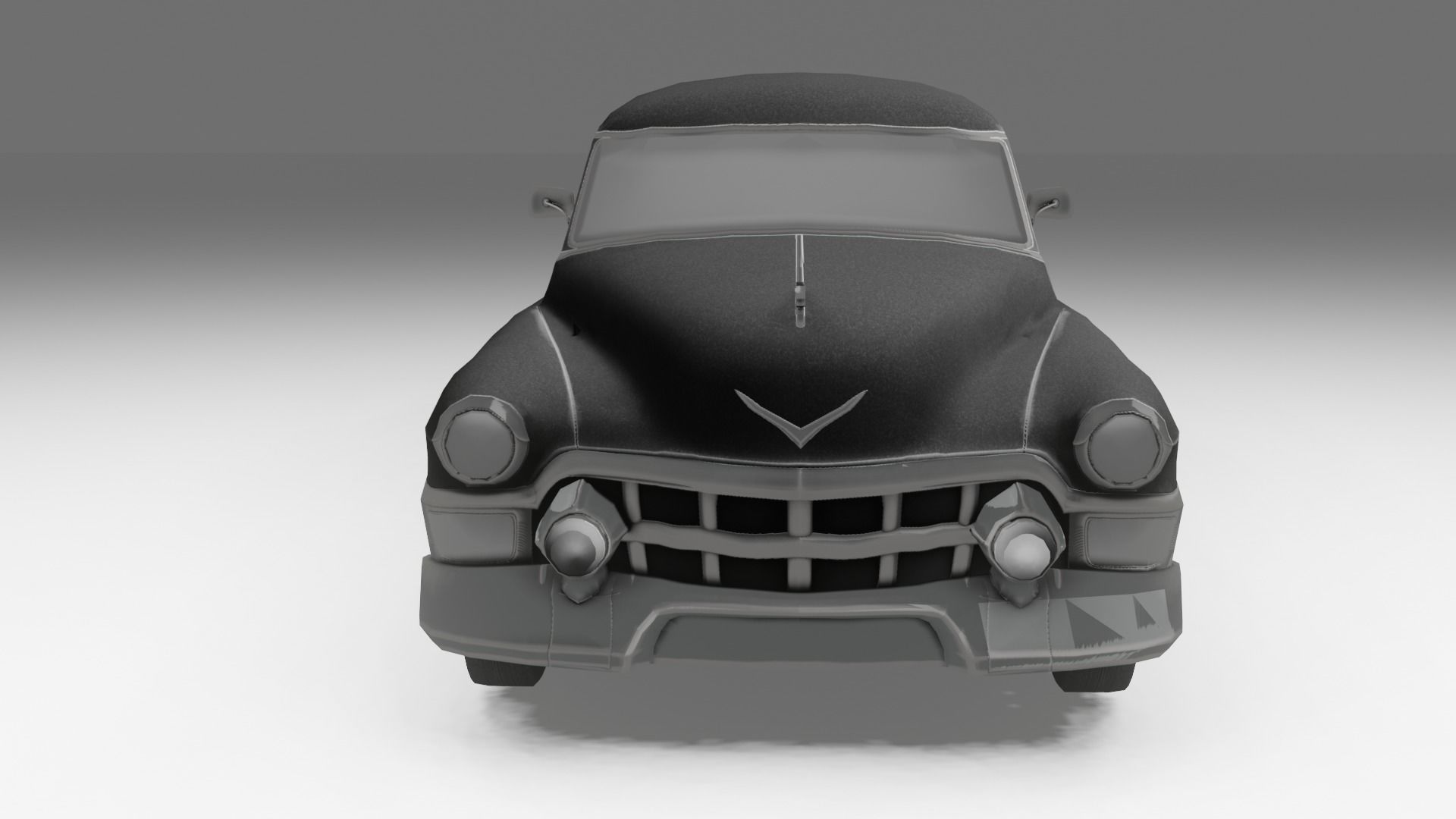 3D Low Poly - Cadillac 75 Sedan Model Low-poly 3D model_1