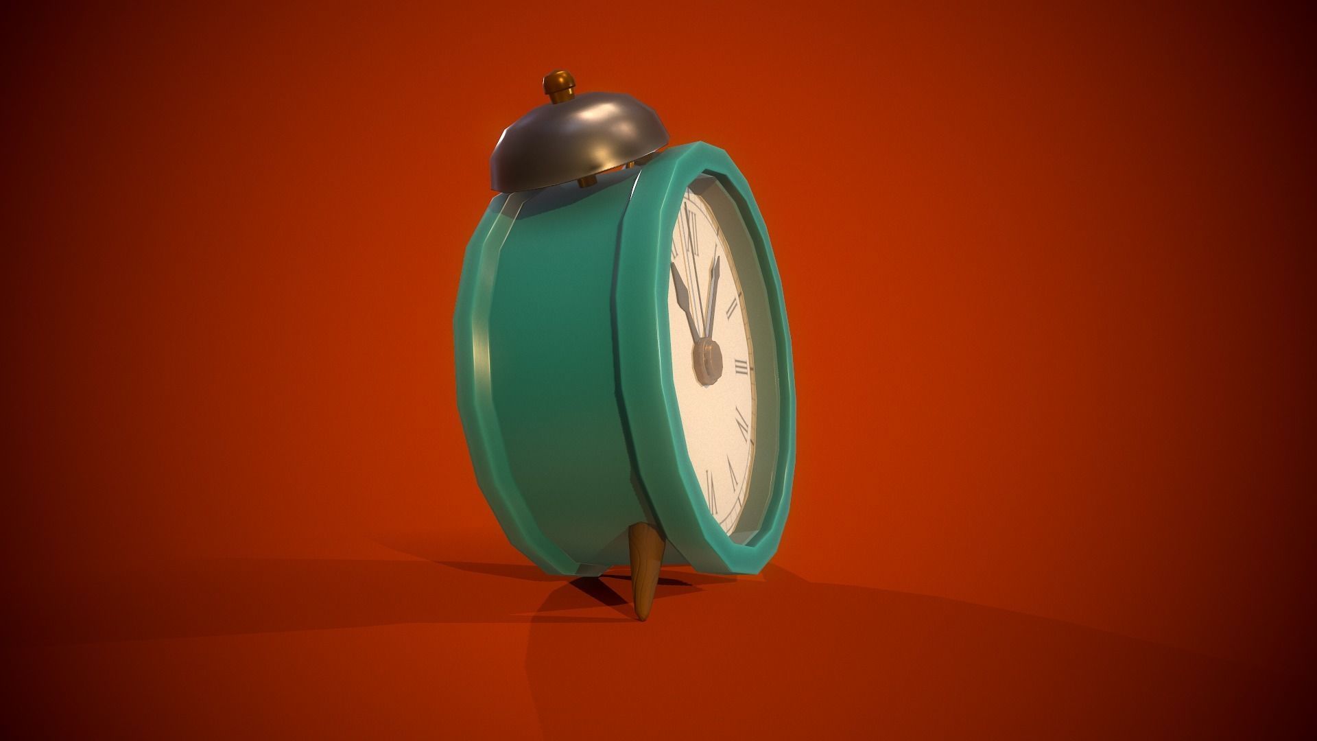 Alarm Clock PBR Low-poly game ready Free low-poly 3D model_9