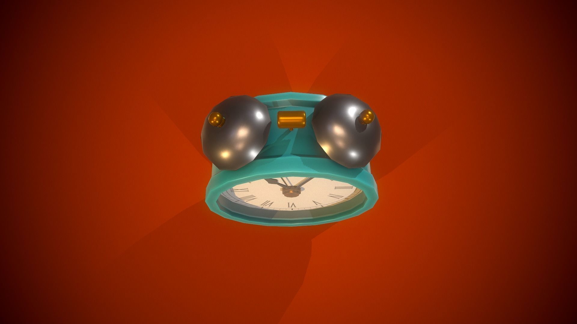 Alarm Clock PBR Low-poly game ready Free low-poly 3D model_12