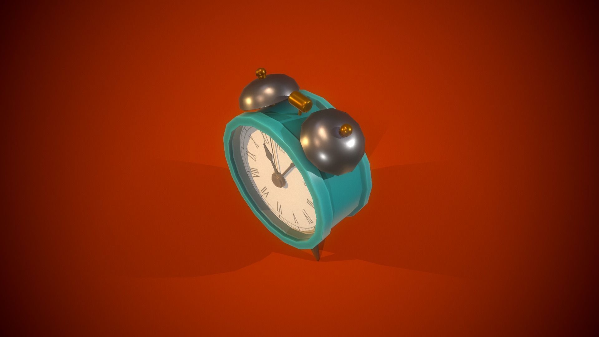 Alarm Clock PBR Low-poly game ready Free low-poly 3D model_10