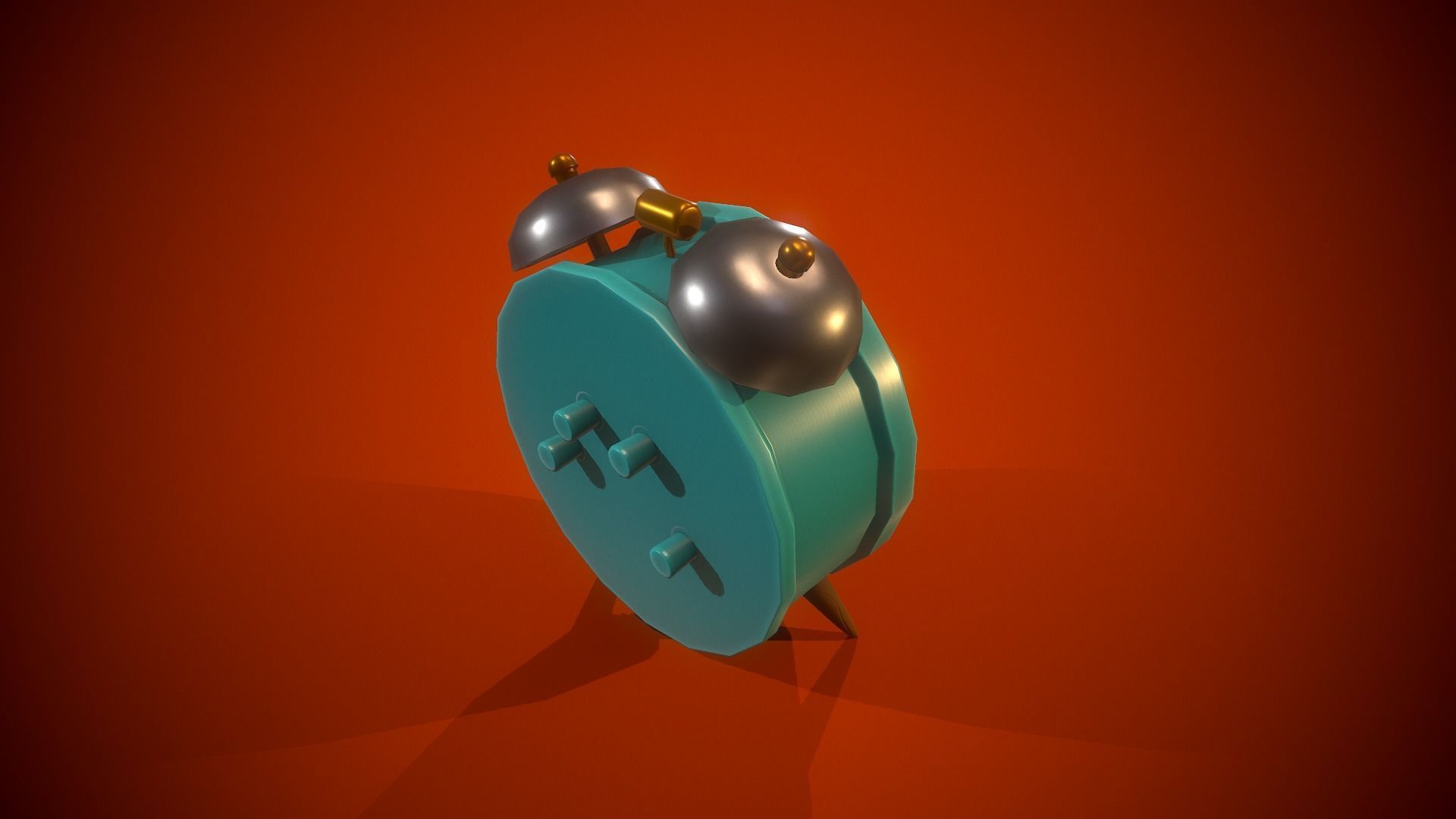 Alarm Clock PBR Low-poly game ready Free low-poly 3D model_8