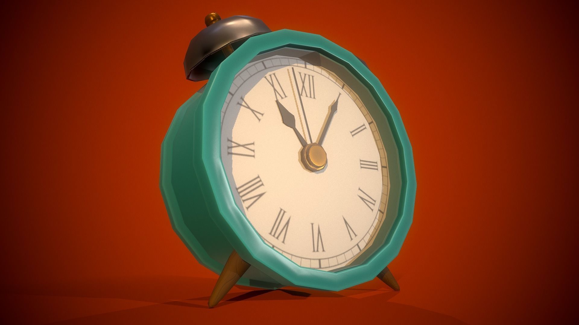 Alarm Clock PBR Low-poly game ready Free low-poly 3D model_3