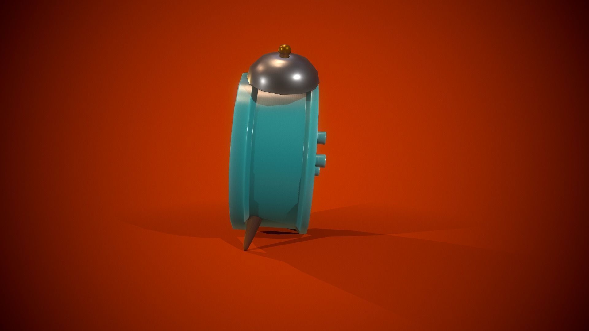 Alarm Clock PBR Low-poly game ready Free low-poly 3D model_4