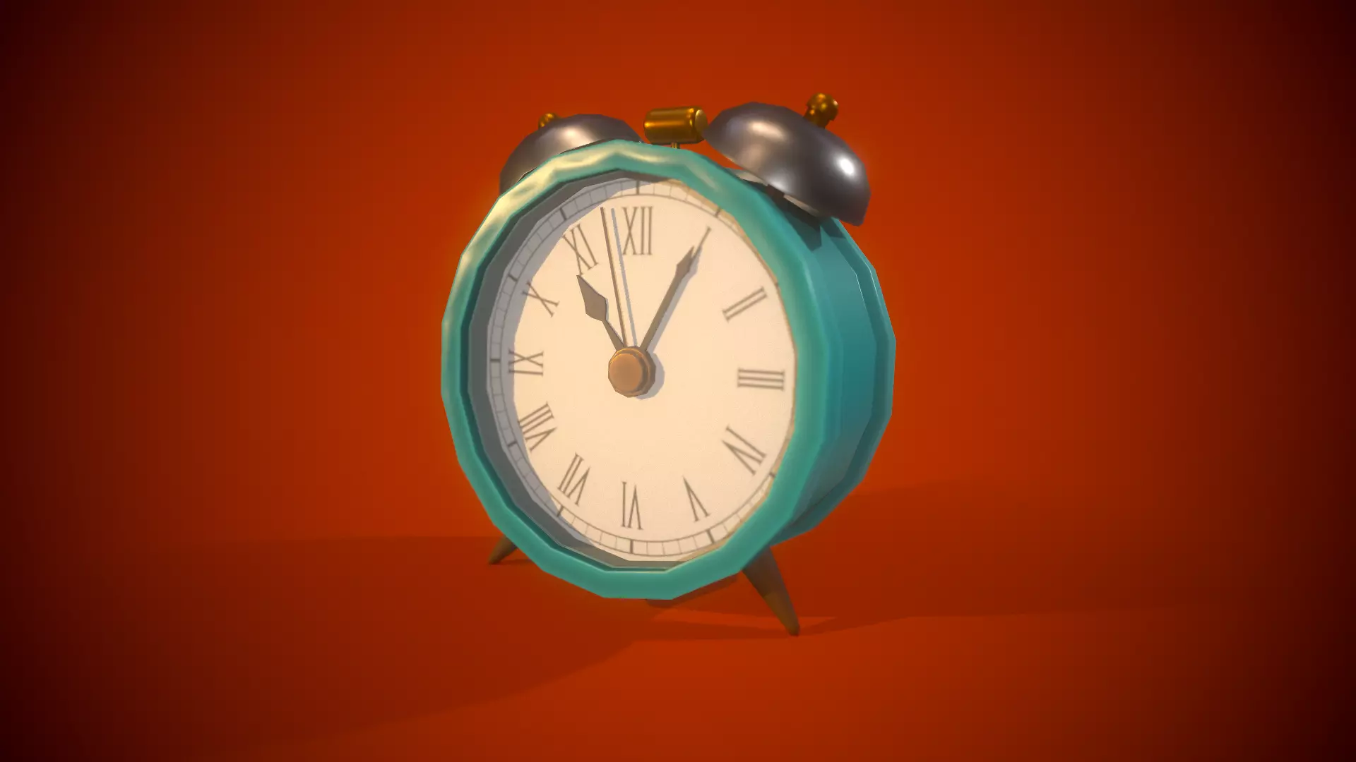Alarm Clock PBR Low-poly game ready Free low-poly 3D model_0