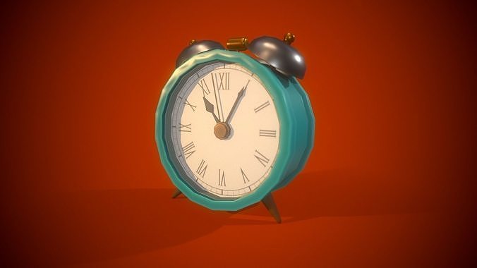 Alarm Clock PBR Low-poly game ready Free low-poly 3D model