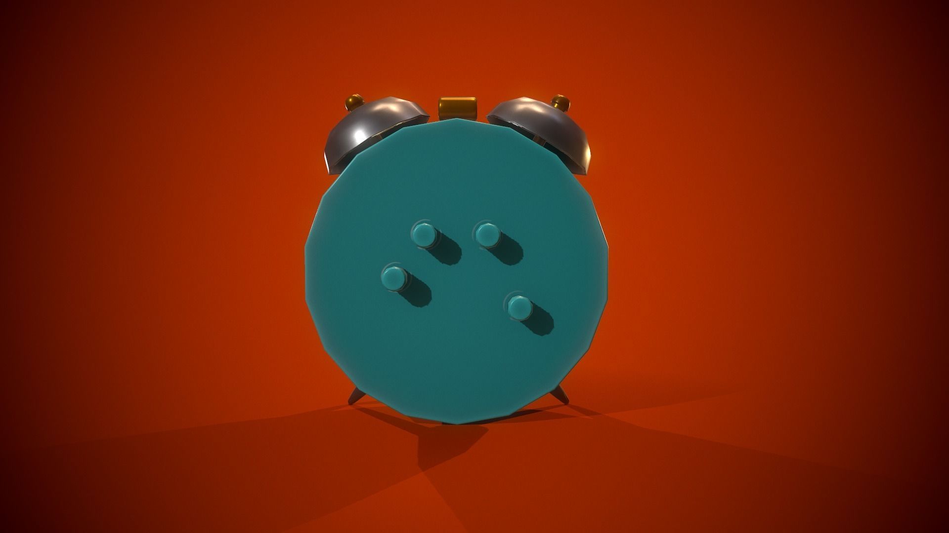 Alarm Clock PBR Low-poly game ready Free low-poly 3D model_5