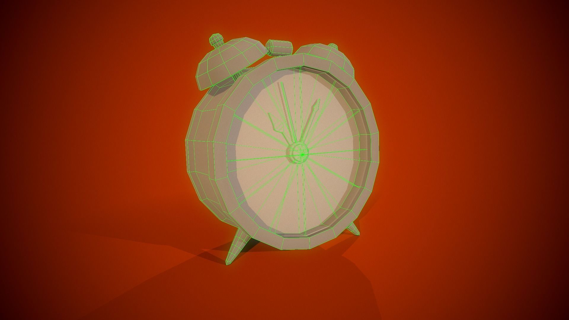 Alarm Clock PBR Low-poly game ready Free low-poly 3D model_14
