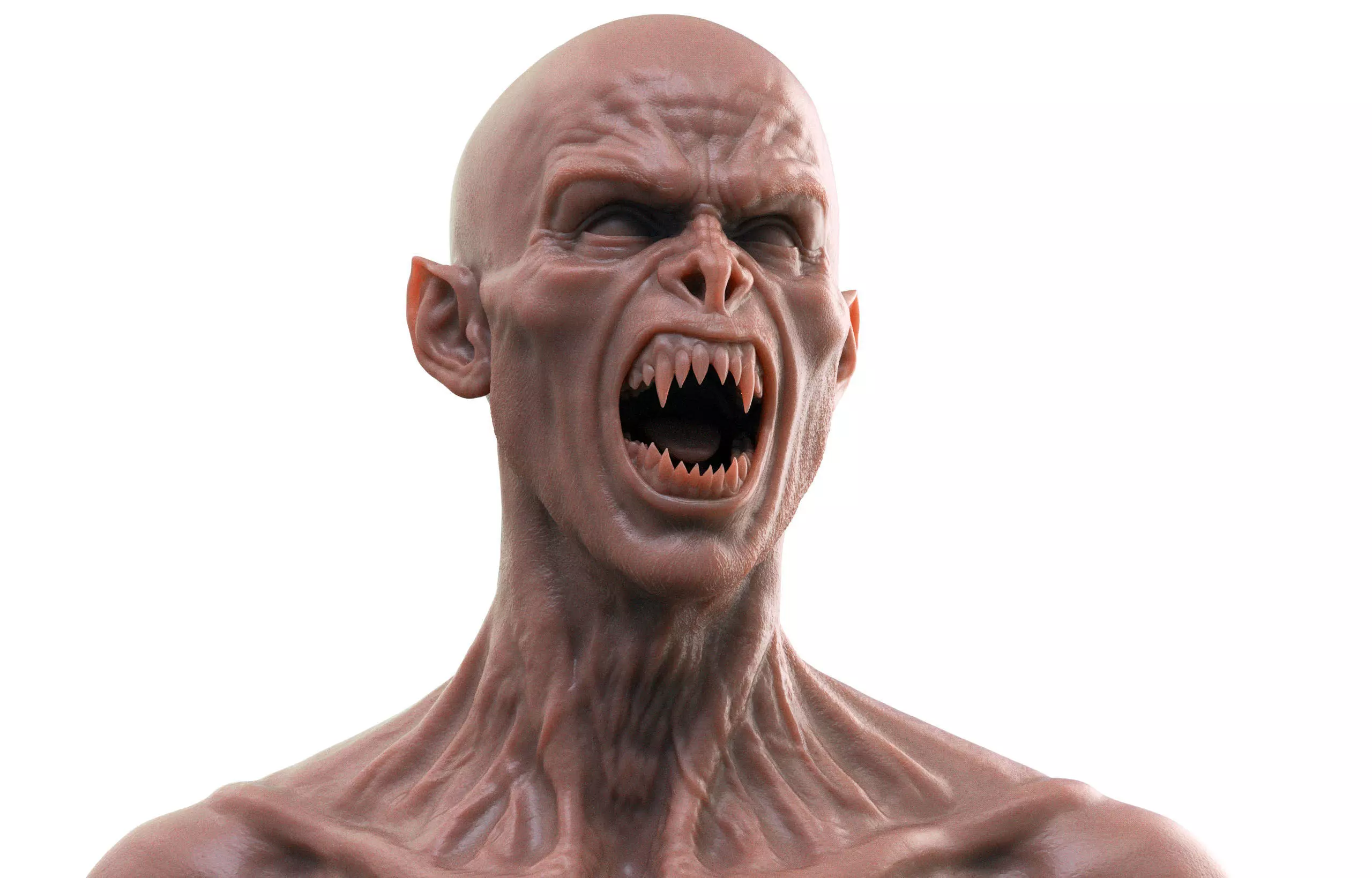 Vampire Bust 3D print model_0