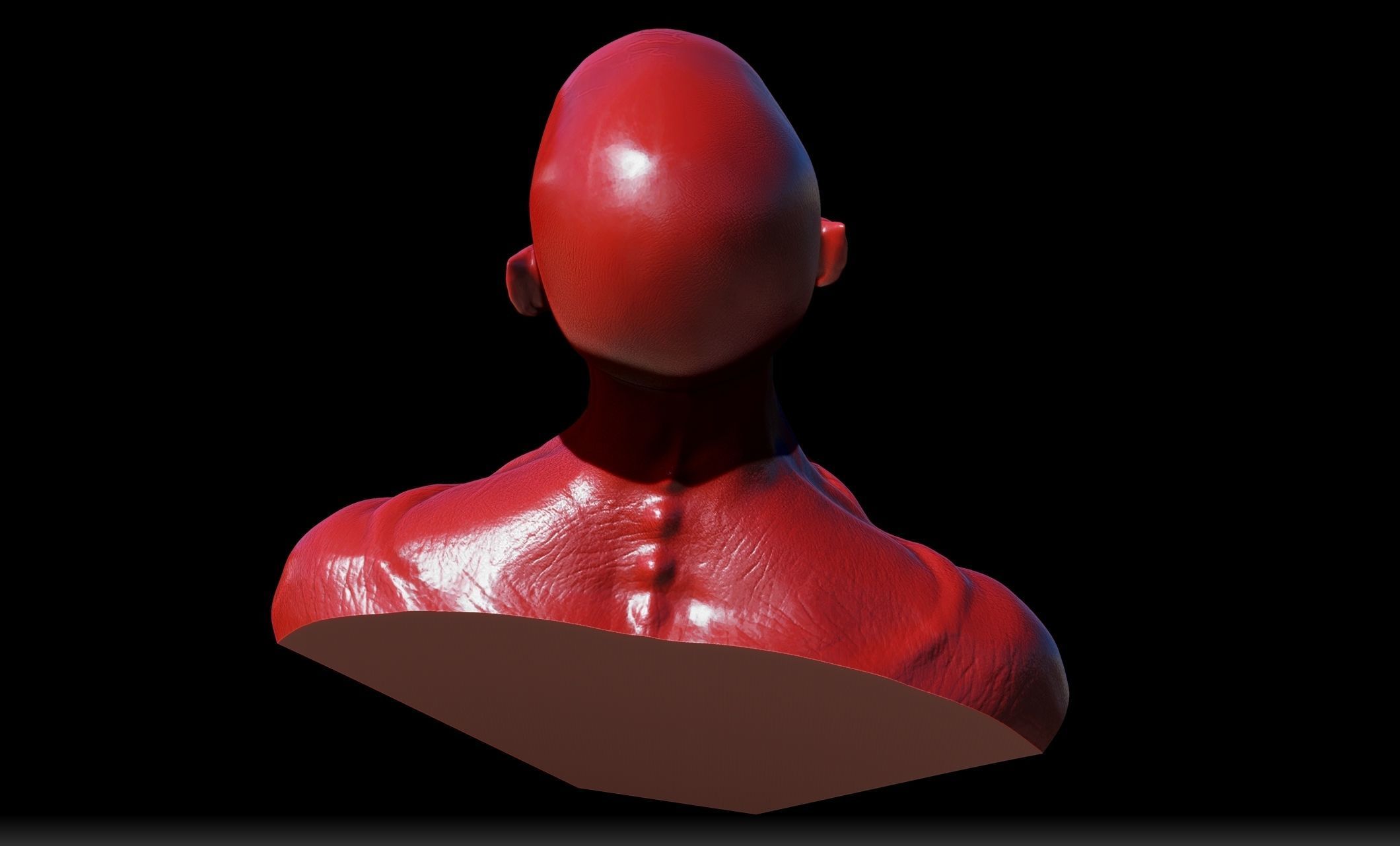 Vampire Bust 3D print model_8