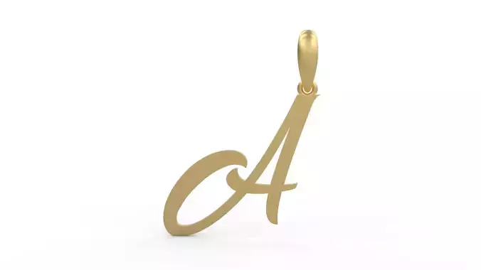 Initial Letters Pendant Brightons A 3D print model